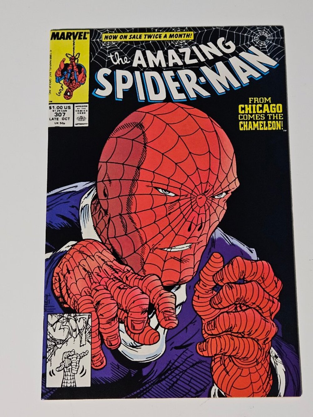 Amazing Spider-Man #307 Marvel Comics 1988 Origin of Chameleon Todd McFarlane